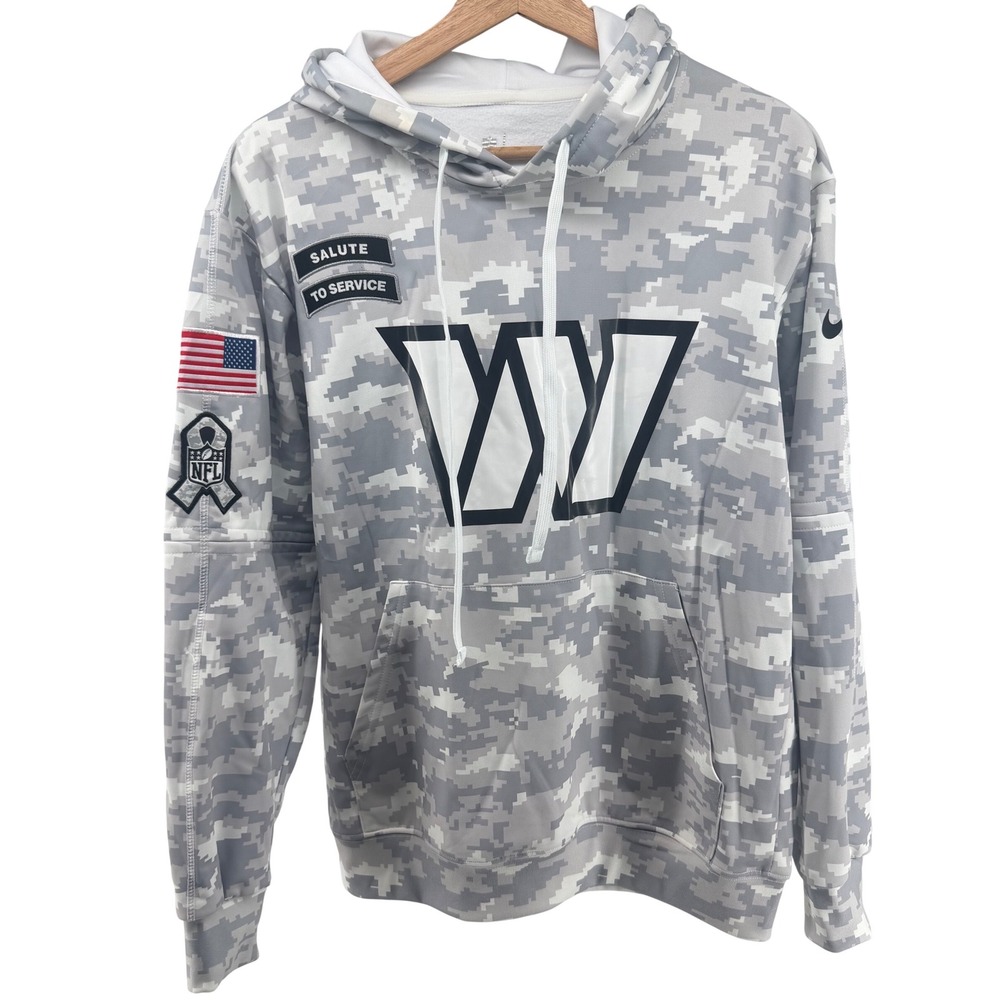 Nike Washington Commanders 2024 Salute to‎ Service Hoodie NFL Sideline Sz Medium